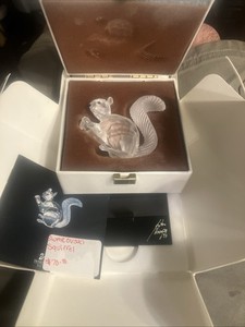 Swarovski Crystal Squirrel and Glass Display 10th Anniversary Edition