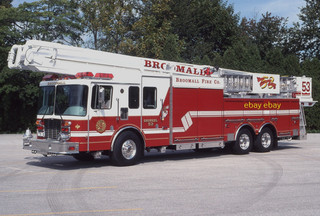 FIRE APPARATUS SLIDE BROOMALL PA HME 85' SNORKEL