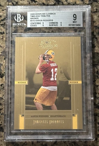 2005 Donruss Classics Aaron Rodgers #210 Bronze Rookie RC BGS 9 MINT #/100