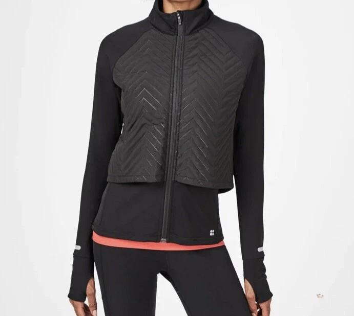 Sweaty Betty Fast Track Thermal Running Jacket - Black - Size S