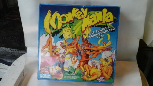 MONKEY MANIA VTG CHILDRES GAME 2-4 PLAYER FAST FURIOUS BANANA GOBBLING FUN VTG - 第 1/9 張圖片