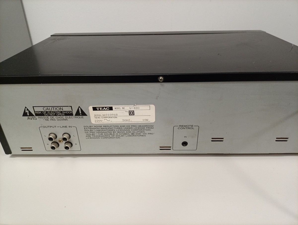 Platine Cassette TEAC A-480 D'Occasion – Révisée Et En Bon état De Fonctionnement Pour Audiophiles Rétro