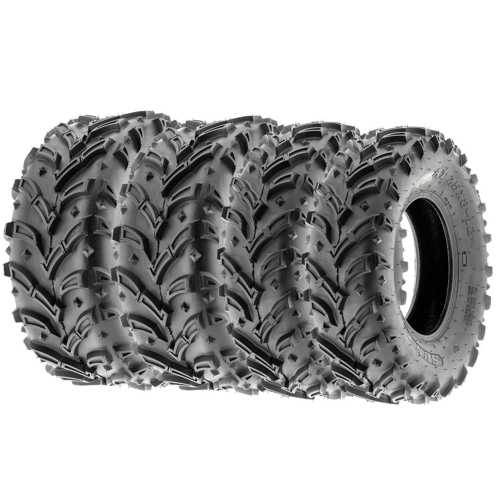 SunF 25x812 25x1012 25x8x12 Dirt Mud ATV UTV Muddy Tire 6 PR A0241