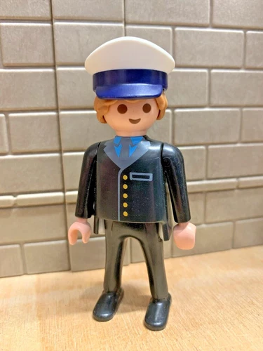 PLAYMOBIL Personnage Policier Gendarme Pompier 28B - pour CUSTOM RARE VINTAGE