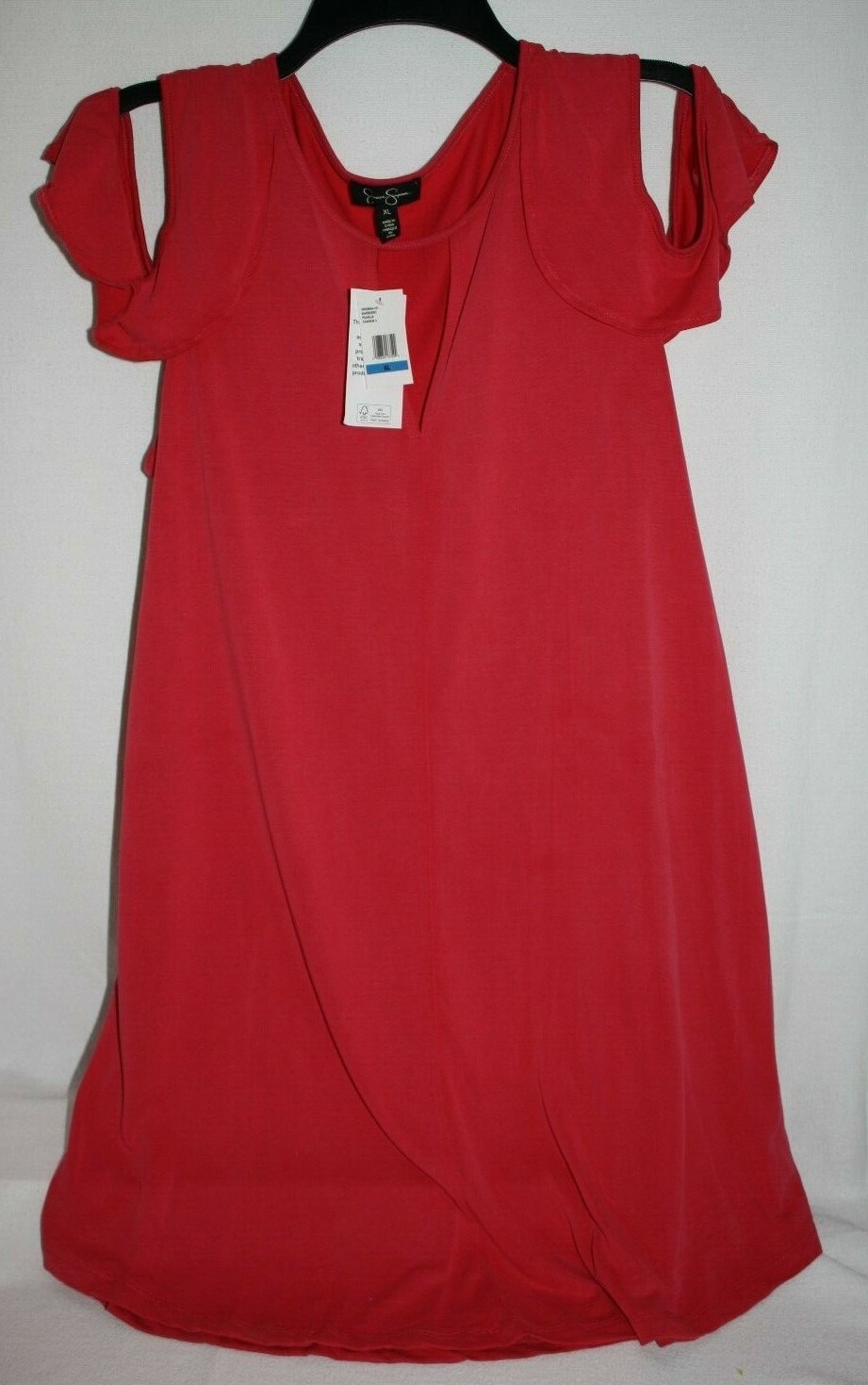 Jessica Simpson Women's Juniors Cold Shoulder Maxi Dress Size XL Red