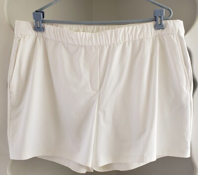 Nike Dri-Fit FLEX Womens White Golf Shorts BV0171 Standard Fit Size XXL  Pull On