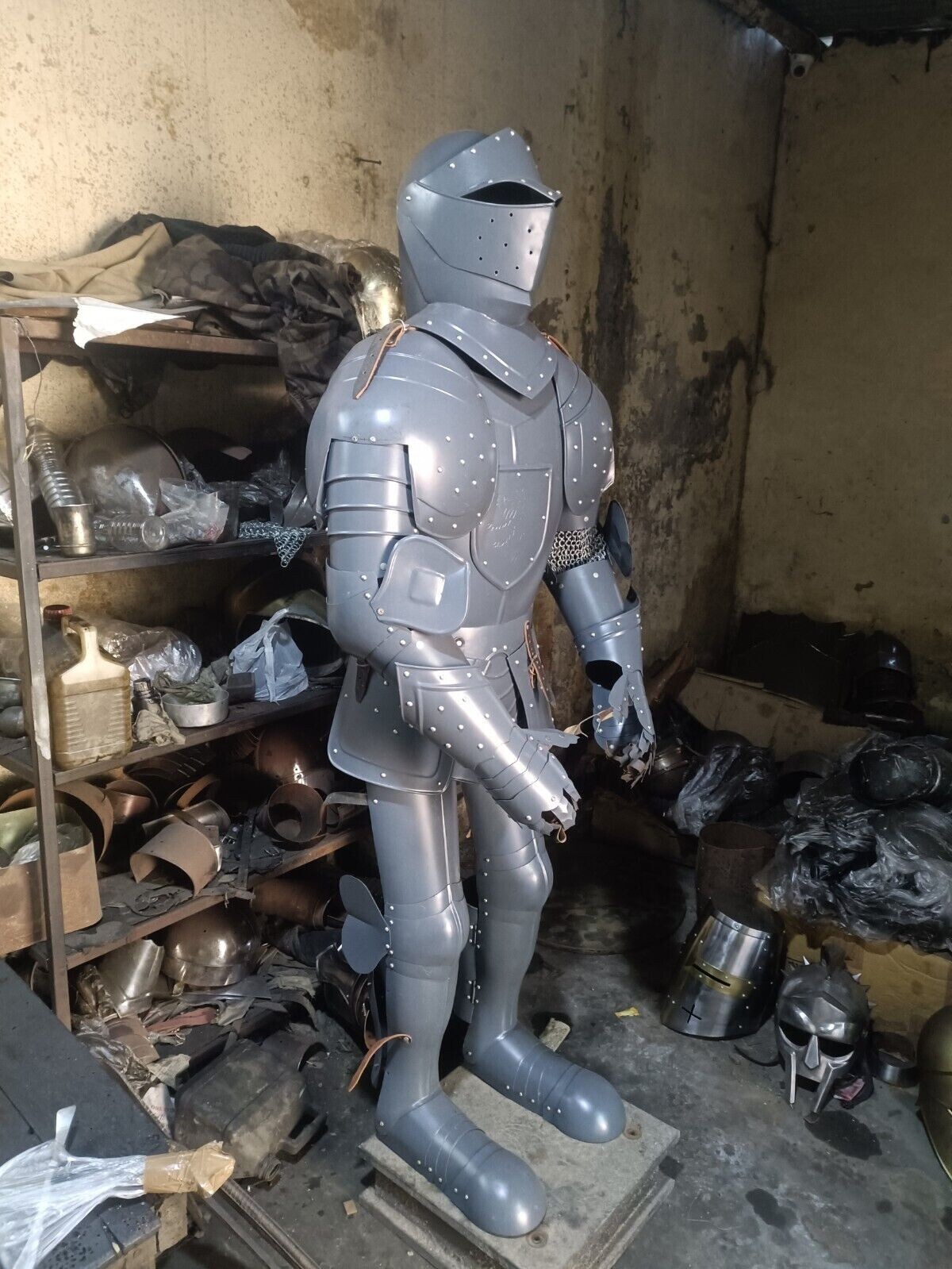 Medieval Knight Wearable Gothic Suit Of Armor Full Body Halloween Larp Costume