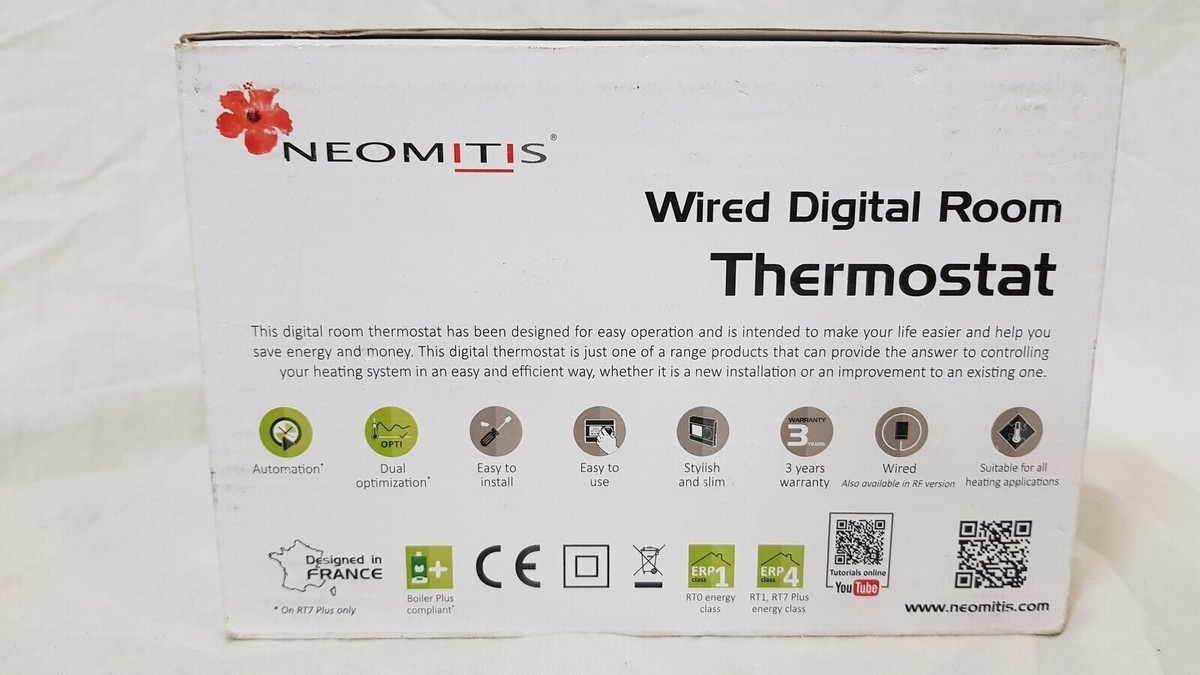 Neomitis Hard Wired 7 Day Programmable Room Thermostat RT7+ | eBay
