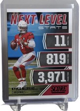 2021 Score Next Level Stats Kyler Murray Cardinals Card #NL9 W/Top Loader