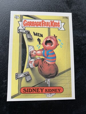 1987 TOPPS GARBAGE PAIL KIDS OS10 SIDNEY Kidney #379b RED SWIRL