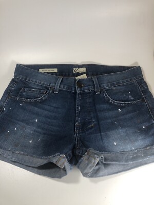 William Rast Birdie Boy Jean Denim Shorts Size 29 Paint Splatter Nice