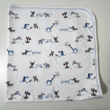 Kissy Kissy Dogs Playing Sports Pima Cotton Baby Receiving Blanket Lovey Blankie