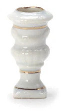 Dollhouse Miniature Porcelain Roma Planter w/ Gold Trim by Falcon Miniatures