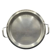 Five Ply 304 Surgical Stainless Steel handled pan 12"  Crepe Pan Unbranded 