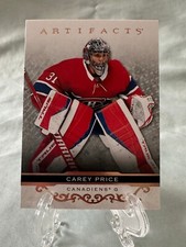 2021-22 Artifacts Hockey  Carey Price Rose Gold Parallel #130 Montreal Canadiens