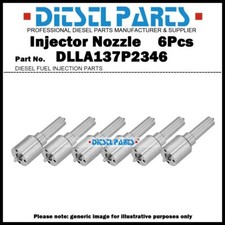 6x Boquilla Inyectora de Combustible DLLA137P2346 para IVECO CASE 6.7L 0445120346 5801496001