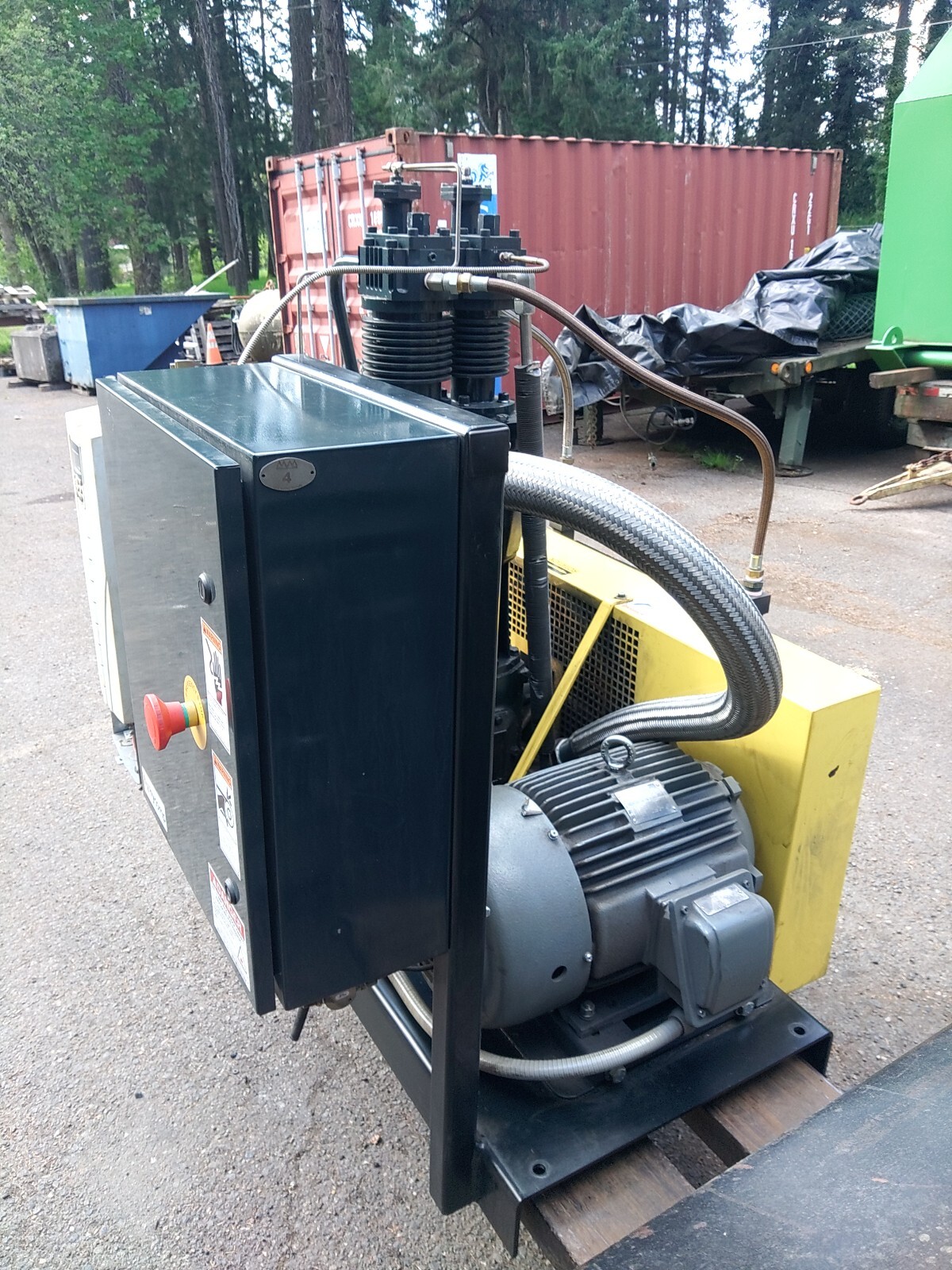 Hycomp 20hp boost compressor laser nitrogen generator, air, gas ...