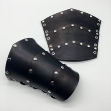 Medieval Leather Wrist Guard Reenactment Party Hand Brace Armor Halloween Partys