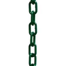 Evergreen Plastic Chain 2" x 50ft - UV Protected, Floats, Green, Strong