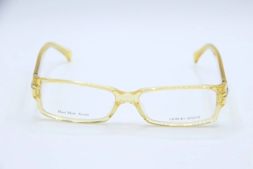 NEW GIORGIO ARMANI GA 713 FRF HONEY CLEAR AUTHENTIC FRAMES EYEGLASSES 53-15 - Image 2 of 4