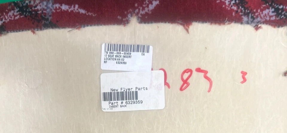 NUEVO COJÍN ASIENTO AUTOBÚS FLYER INSERTO 6329360 Foto 2 de 3