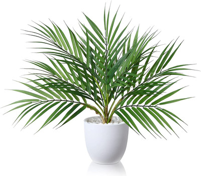 SOGUYI Kunstpflanze 40Cm Künstliche Pflanzen Im Topf Für Indoor Decor Kunstpflan