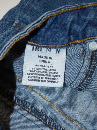 Pantalones de mezclilla ajustados Hudson para niñas talla 14 (28,5 L) exclusivos bolsillos con solapa en punta elásticos - Imagen 9 de 9