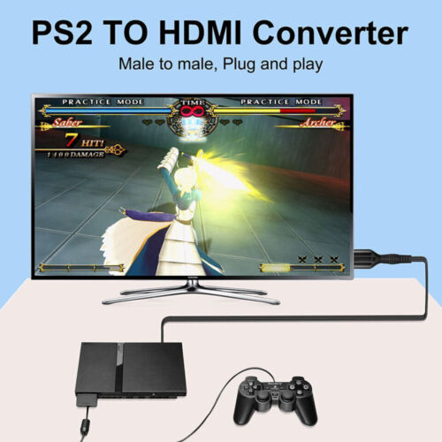 Adapter PS2/PS1 zu HDMI Audio Video Konverter Kabel PS2 zu HDMI Kompatibale - Bild 7 von 13