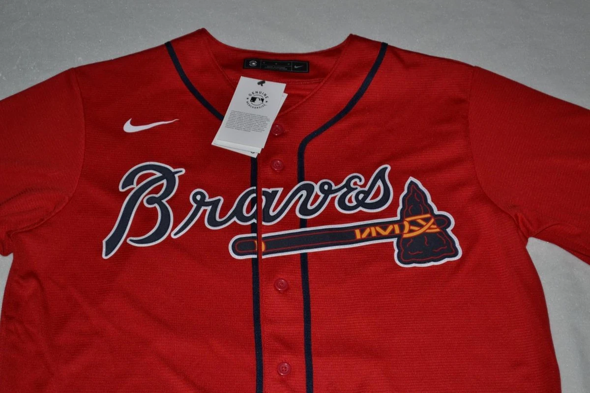 red acuna braves jersey