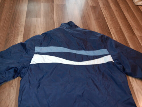 VTG NIKE girls Size L 12/14 NAVY BLUE color, lined windbreaker TRACK SUIT - Picture 10 of 24