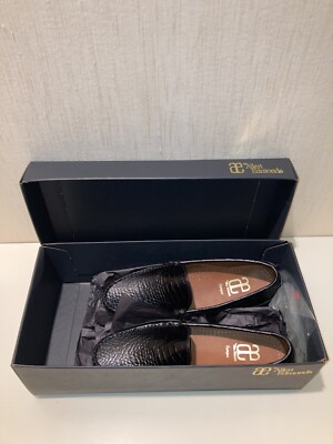 Allen Edmonds Black Tampa Gator Embossed Moccasins Sleek 