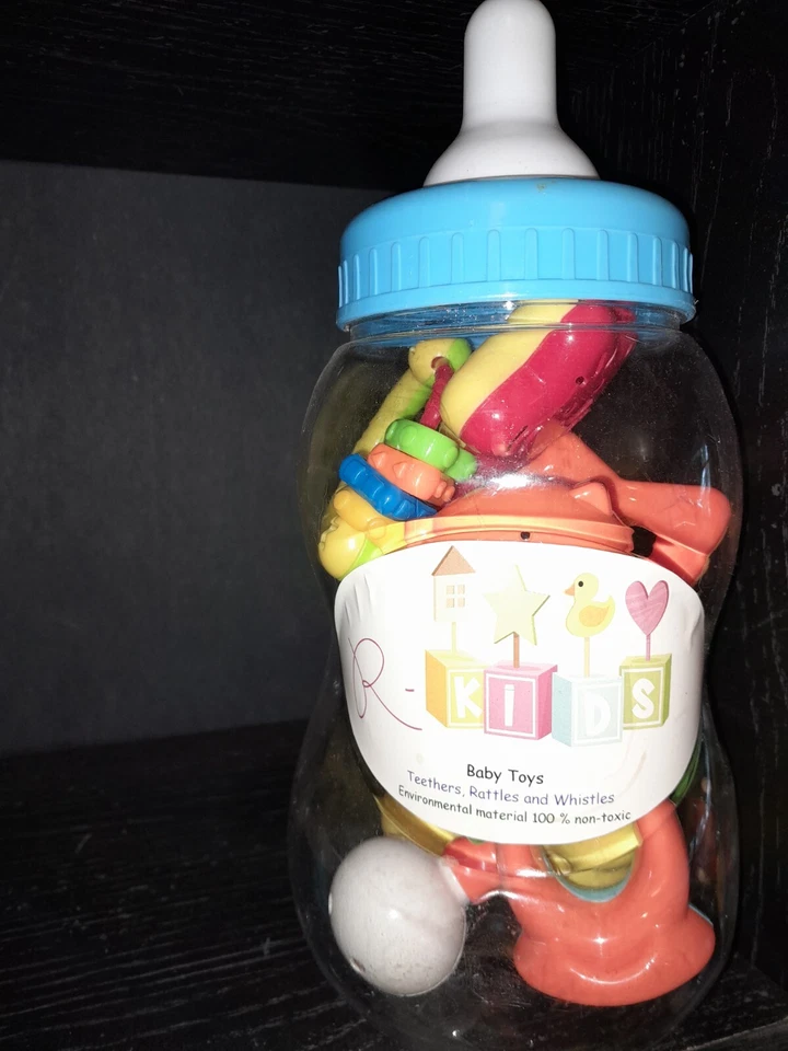 8 Pc Baby Rattles In Baby Bottle Container from R-Kids. Fun and Exciting Toys! - Image 3 of 3