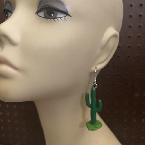 handmade earrings Cactus desert NWT Southwestern Cowboy Statement Jewelry - Picture 8 of 8