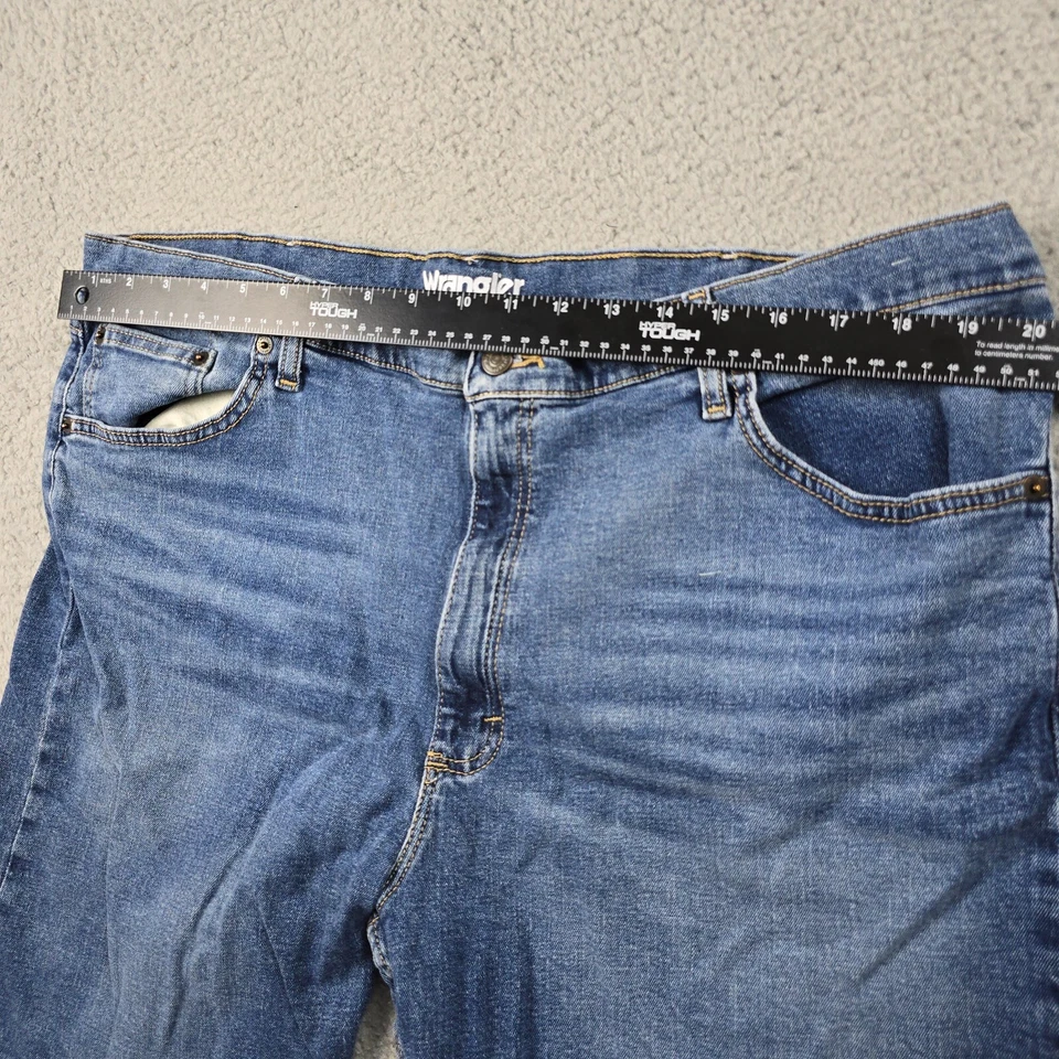 Pantalones Cortos de Jean Wrangler Para Hombres 40 Azul Denim Aire Libre Senderismo Sueltos Patinador Pantalones Cortos Logo Foto 4 de 4