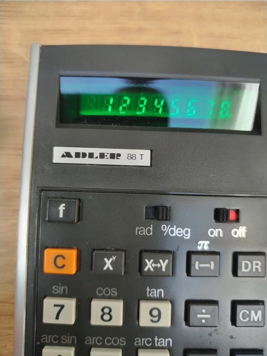 Adler 88T Type EC25 Calculator Machine 70’s Vintage Very Rare