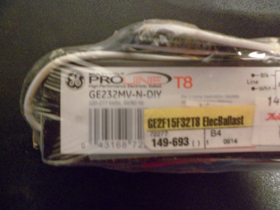 6 GE 74474 GE260IS-MV-N Electronic Ballast For 2 F96T12 Bulbs Multi Volt Proline