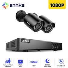 ANNKE 8CH 5MP Lite DVR HD 1080P CCTV Home Security Camera System Night Vision AI