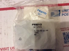 Lot of 10 Festo QS-1/4-6 Push-In Fittings 153003