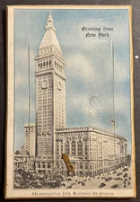 Greetings from New York printed hinged/latched pullout multi view Metropolitan L