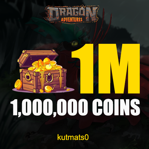 1 Million Coins | Dragon Adventures | 1M Coins | Roblox | DA - Afbeelding 1 van 1