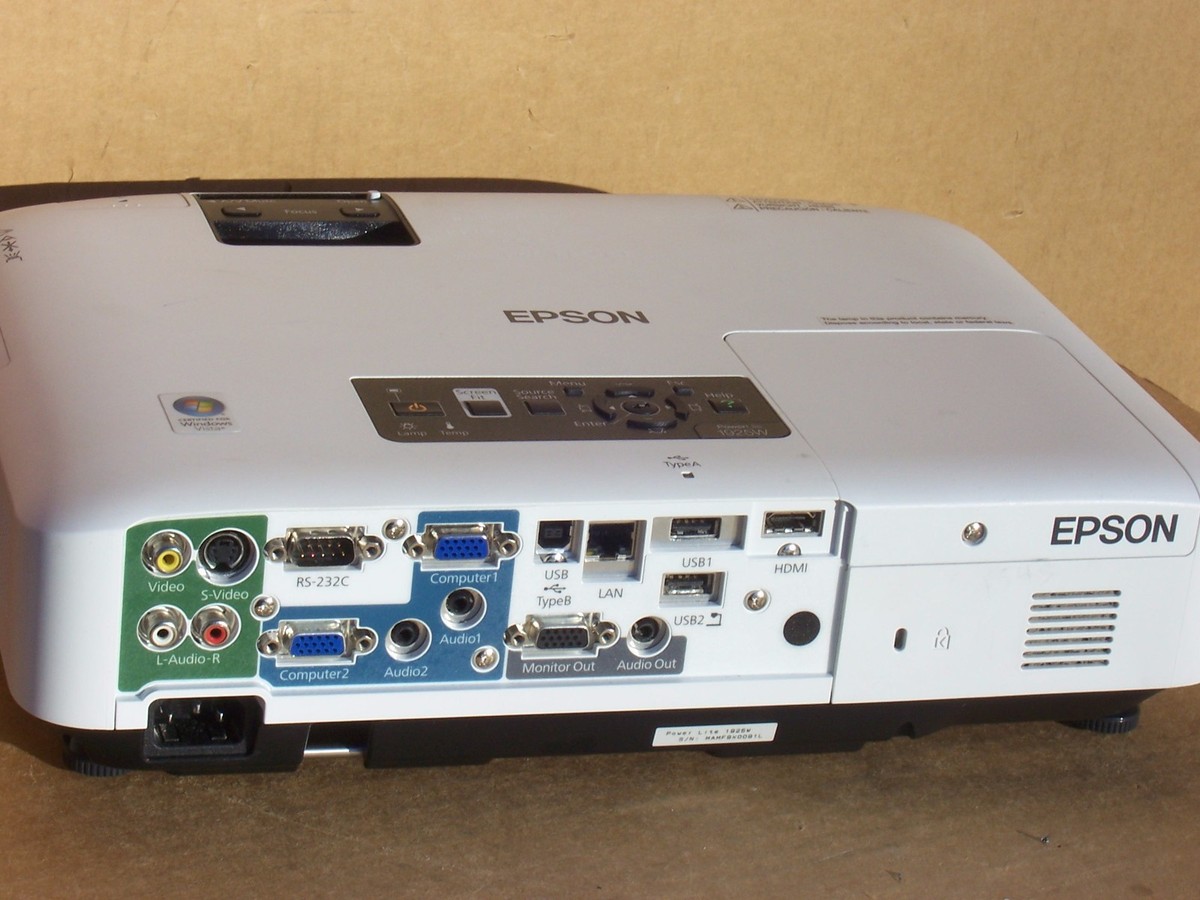 Epson PowerLite 1925W LCD Projector 4000 ANSI Lumens 10343874763| eBay