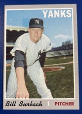 1970 Topps Baseball Bill Burbach New York Yankees #167