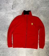 Ferrari Scuderia Hoodie Jacket Men’s Size XXL Red Zip Official F1 Logo Vintage