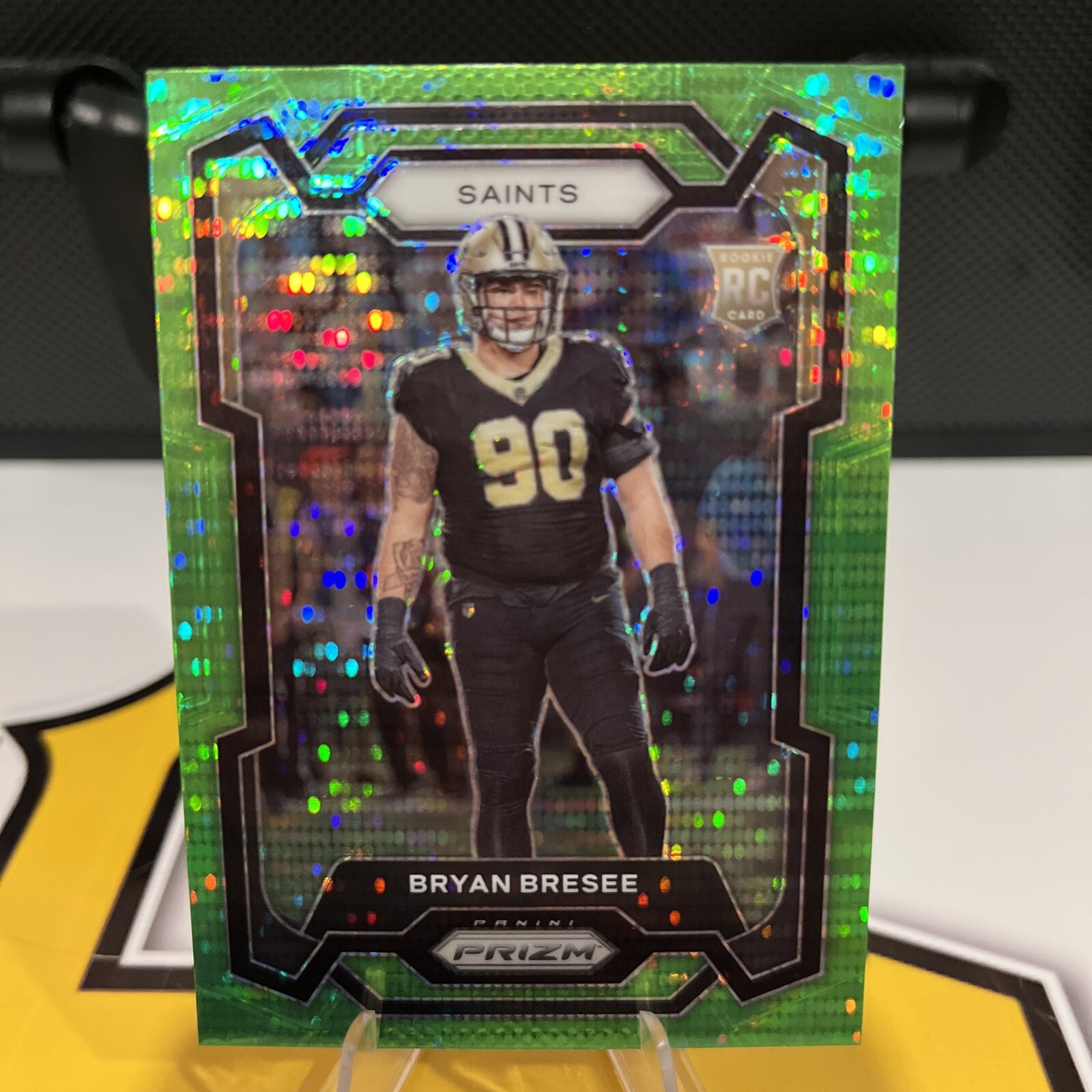 2023 Panini Prizm #372 Bryan Bresee Green Pulsar New Orleans Saints RC