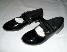 Dance Class Unisex Child Mary Jane Patent Leather Tap Dance Shoes Youth 7.5 NEW