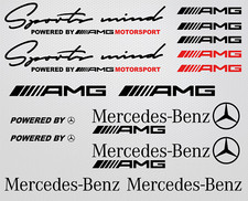 Powered By Amg Mercedes Decals Benz Sports Mind Sticker C63 A45 Cla45 C43 A35