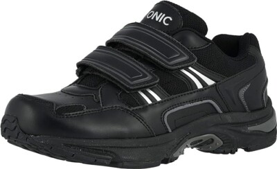 Vionic Tabi Women 8 Orthotic Walking Shoe Black Leather Sneaker NEW NIB