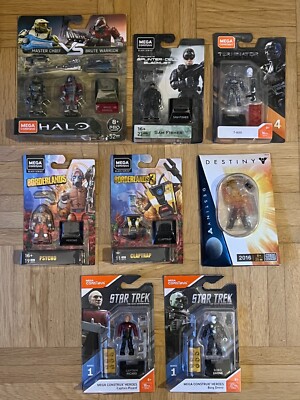 MEGA CONTRUX/BLOKS Halo Star Trek Terminator Destiny Borderlands *LOT NEU*