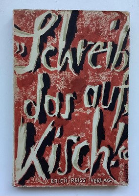 Egon Erwin Kisch: Schreib das auf, Kisch 1930 Erstausgabe Umschlag Georg Salter