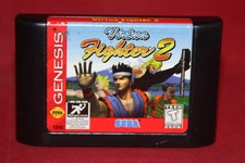 Virtua Fighter 2 (Sega Genesis, 1996) Authentic Game Cartridge